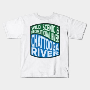 Chattooga River Wild, Scenic and Recreational River wave Kids T-Shirt